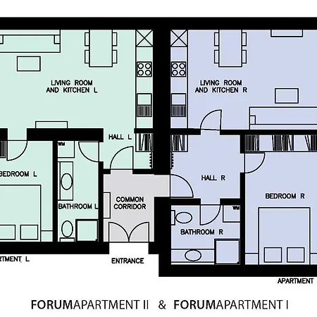 Forum I And Ii Apartman *